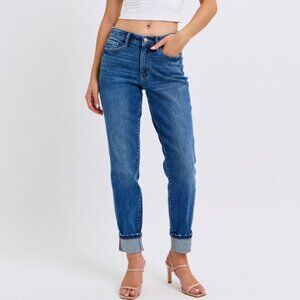 Judy Blue Vintage Wash Boyfriend w/ Cuff